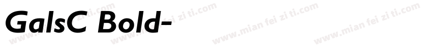 GalsC Bold字体转换